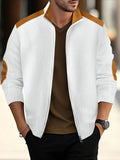 Men's Full Size Zip Up Long Sleeve Top Plus Size