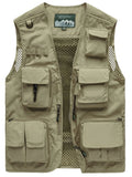 Men's Full Size Zip Up Vest Plus Size
