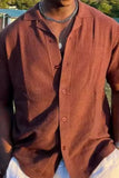 Men's Plus Size Button Down Short Sleeve Shirt
