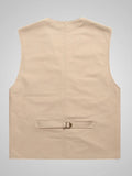 Men's Plus Size Button Up Vest