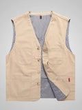 Men's Plus Size Button Up Vest
