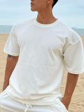 Men's Plus Size Round Neck Half Sleeve T-Shirt