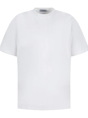Men’s Round Neck Short Sleeve Cotton T-Shirt – White & Black