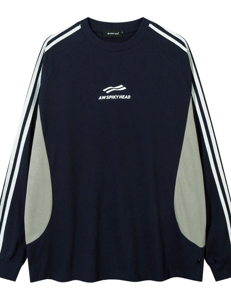 Men's Striped Long Sleeve Sweatshirt