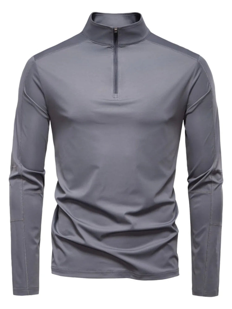 Men's Sun Protection Long Sleeve Half - Zip T-Shirt