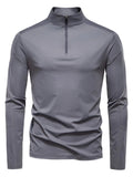 Men's Sun Protection Long Sleeve Half - Zip T-Shirt
