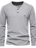 Men's Waffle - Knit Long Sleeve T-Shirt
