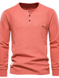 Men's Waffle - Knit Long Sleeve T-Shirt