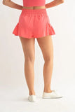 MONO B Smocked High Waist Shorts