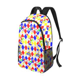 Multicolor Harlequin Backpack with Clown Aesthetic