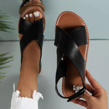 Open Toe Flats Sandals