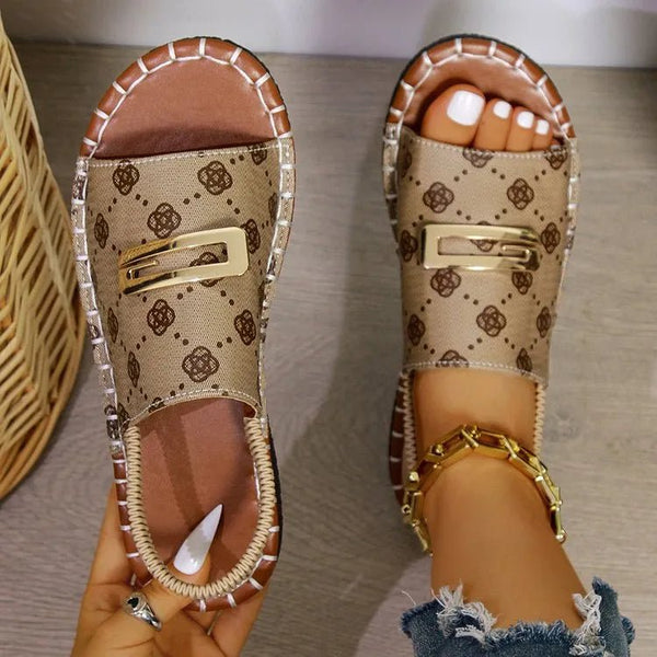 Open Toe Flats Sandals