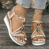 Open Toe Platform Wedge Sandals