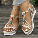 Open Toe Platform Wedge Sandals