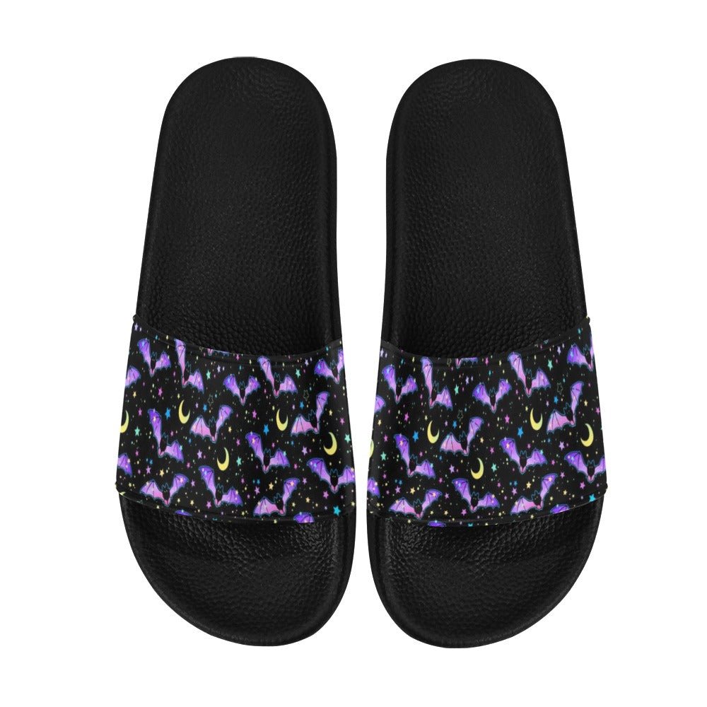 Pastel Goth Bat Men's Slide Sandals