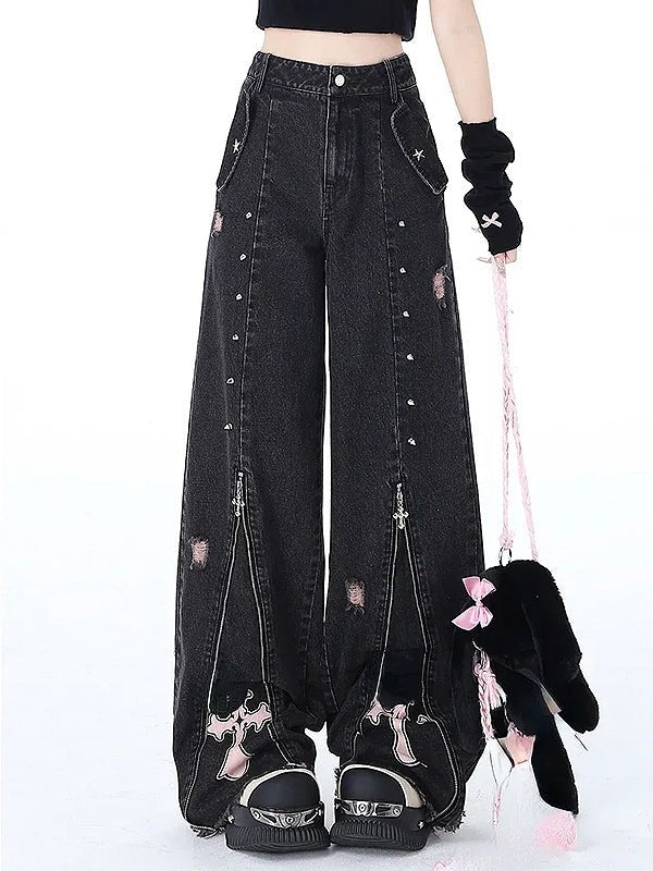 Pastel Gothic Womens Pants - In Control Clothing