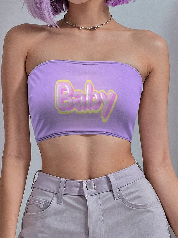 Pastel Purple Aesthetic Tube Top