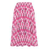 Pink Strawberry Double - Layer Chiffon Maxi Skirt - In Control Clothing