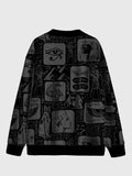 Plus Size Egyptian Hieroglyphics Cardigan