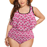 Plus Size Kawaii Strawberry Two - piece Swimsuit - In Control Clothing