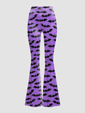 Plus Size Pastel Goth Flare Leggings - In Control Clothing