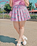 Plus Size Kawaii Strawberry Pleated Skirt