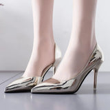 Point Toe Block Heels Pumps