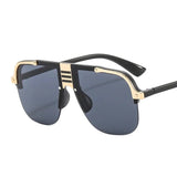 Premium Metal Alloy Sunglasses - Shield Design with Gradient Lens - In Control Clothing