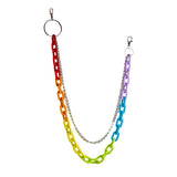 Rainbow Acrylic Belt Loop Chain - In Control Clothing