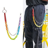 Rainbow Acrylic Belt Loop Chain - In Control Clothing