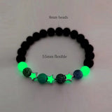 Rave - Ready Luminous Star Charm Bracelet - Glows in the Dark - In Control Clothing