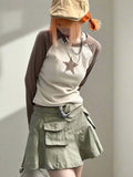 Retro Y2K Star Detail Grunge T-Shirt - In Control Clothing