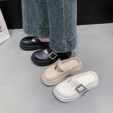 Round Toe Platform Sandals
