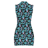 Sleeveless Polo Shirt Zip Up Dress - In Control Clothing