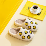 Smiley Face House Slippers - In Control Clothing