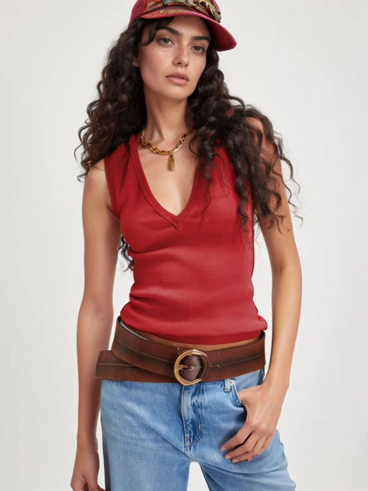 Solid V - Neck Tank