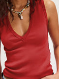 Solid V - Neck Tank