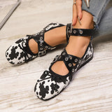 Square Toe Block Heels Loafers