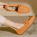 Square Toe Flats Loafers