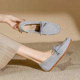 Square Toe Flats Loafers