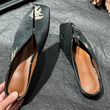 Square Toe Flats Sandals