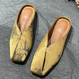 Square Toe Flats Sandals