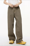 Straight - Leg Jeans with Back Elasticated Waistband