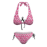 Strawberry Cute Plus Size Halter Bikini - In Control Clothing