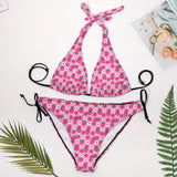 Strawberry Cute Plus Size Halter Bikini - In Control Clothing