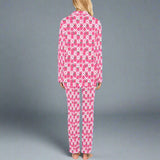 Strawberry pink Women's Long Pajama Set - In Control Clothing