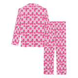 Strawberry pink Women's Long Pajama Set - In Control Clothing