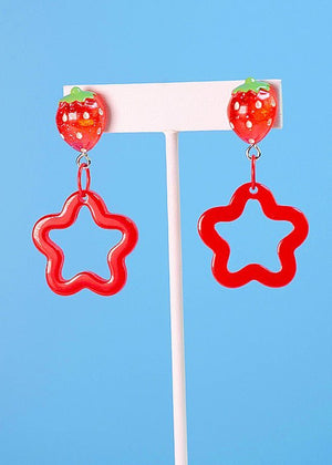 Strawberry Star Earrings