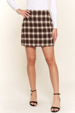 Stylish Plaid Mini Skirt