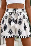 Tied Printed Shorts